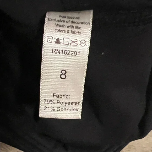 Sweetflexx Resistance Band Black Women's Leggings Size 8 - Picture 3 of 4